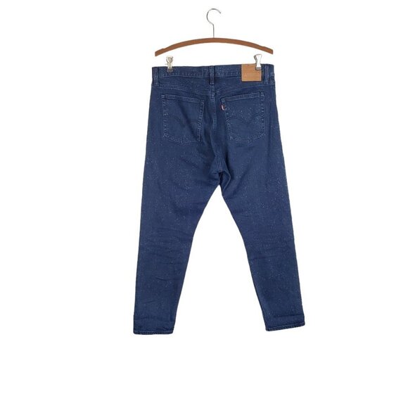 Levis Premium Wedgie Icon Ankle Dark Speckled Button Fly Jeans Womens Size 31 - Picture 2 of 13